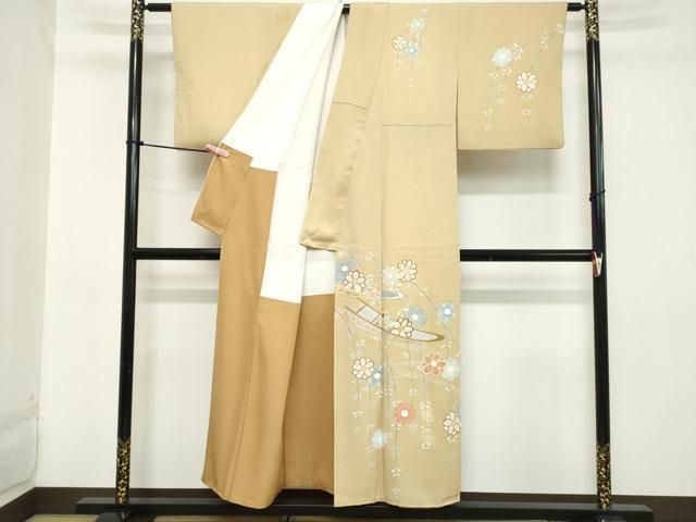 平和屋着物□訪問着 駒刺繍 花舟 暈し染め 金彩 正絹 逸品 DABB2250cd