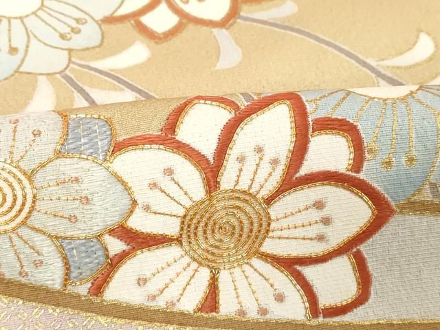平和屋着物□訪問着 駒刺繍 花舟 暈し染め 金彩 正絹 逸品 DABB2250cd