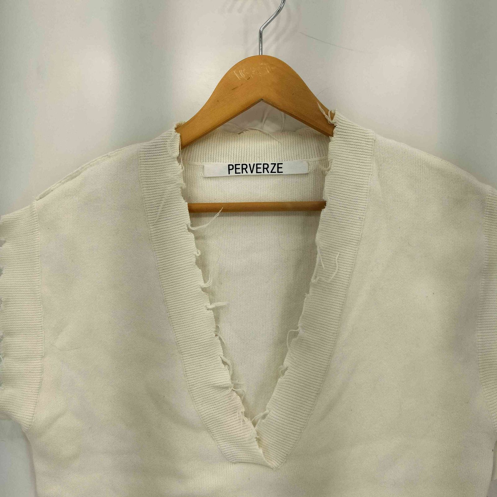 パーバーズ PERVERZE Crash Wide Knit Vest ニットベスト レディース