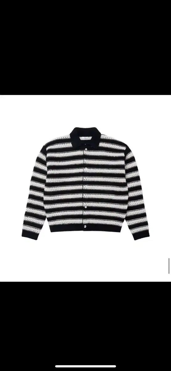 STUoffICE メンズ ウール Kaka ストライプ Tシャツ ブラック M