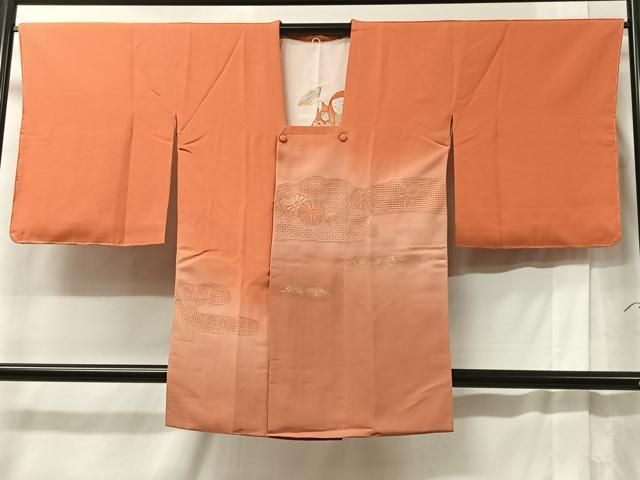 平和屋着物＃中国三大刺繍 スワトウ刺繍 道行コート 雪輪花文 暈し染め