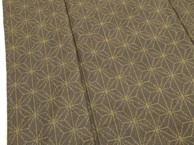 平和屋着物□本場大島紬 7マルキ 麻の葉文様 正絹 逸品 DABA6902op