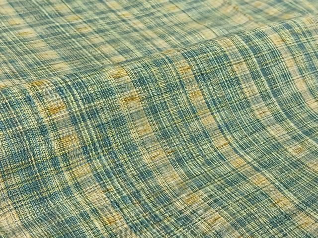 平和屋着物▽上質な紬 単衣 縞 高島屋扱い 正絹 逸品 AABF2746jh