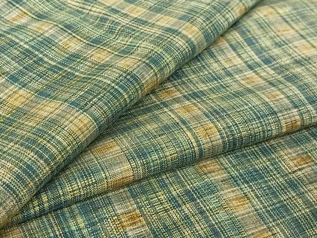 平和屋着物▽上質な紬 単衣 縞 高島屋扱い 正絹 逸品 AABF2746jh