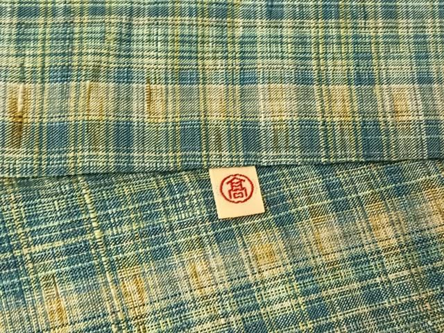 平和屋着物▽上質な紬 単衣 縞 高島屋扱い 正絹 逸品 AABF2746jh