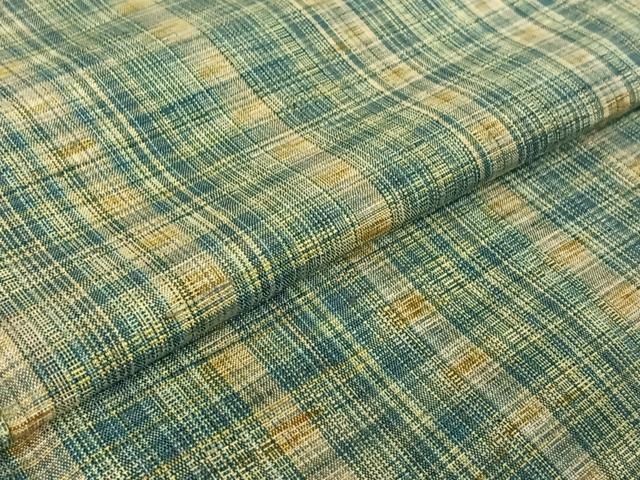 平和屋着物▽上質な紬 単衣 縞 高島屋扱い 正絹 逸品 AABF2746jh