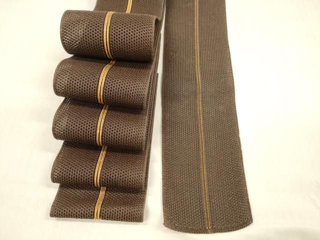 平和屋着物＊夏物 男性 角帯 間道 正絹 cm