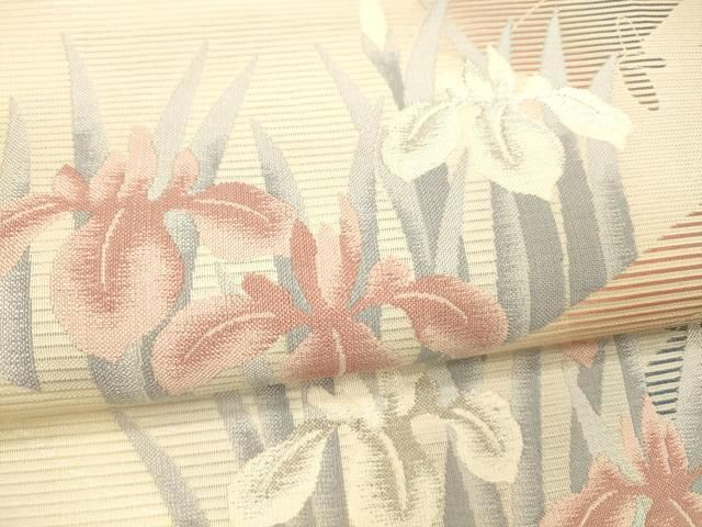 六通柄袋帯 唐織