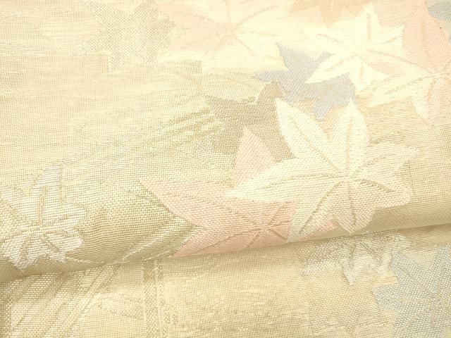  平和屋着物＊夏物 六通柄袋帯 渡橋竜田川 金銀糸 銀糸 正絹 cm 袋帯 帯