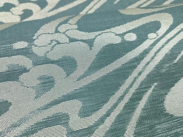  平和屋着物＊夏物 六通柄袋帯 流水文 銀糸 正絹 cm 袋帯 帯