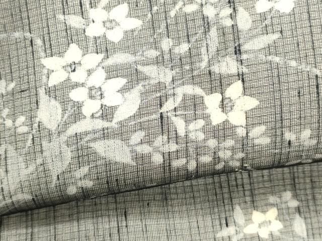 平和屋着物＊夏物 ワンタッチつけ帯 手描き 草花文 正絹 逸品