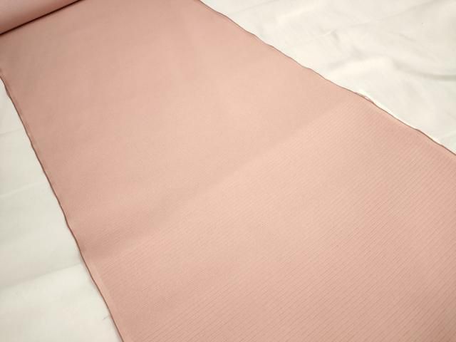 平和屋着物＊夏物 色無地 反物 着尺 絽 退紅色 扱い ♥ zzz