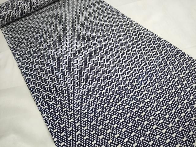 平和屋着物＊夏物 重要無形文化財 人間国宝 中村勇二郎 浴衣 反物 着尺 波霞 綿 ♥ zzz