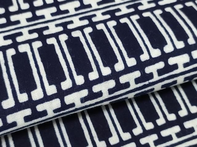  平和屋着物＊夏物 浴衣 反物 着尺 暫染ゆかた 東京本染 変わり横段文 共 き 綿 ♥ zzz 浴衣反物 浴衣