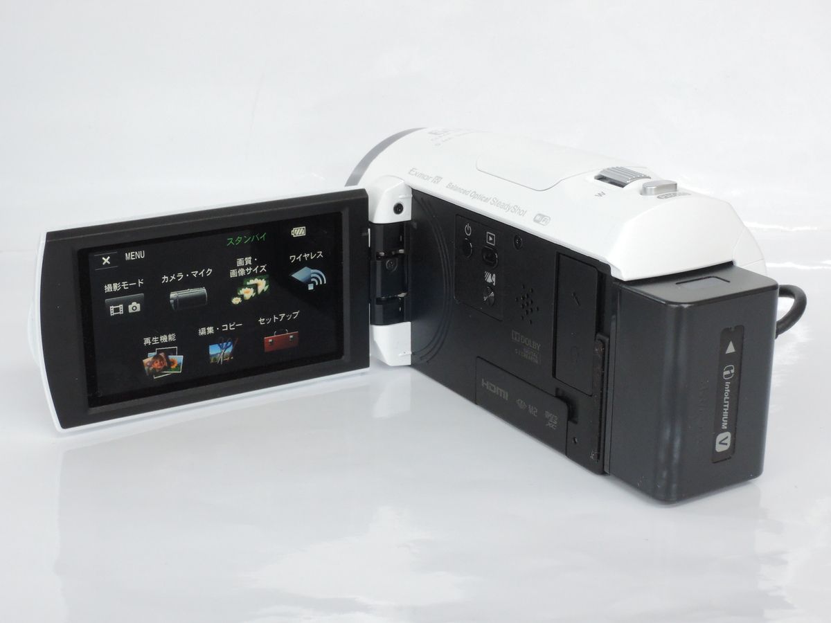 中古】 【良品】 パナソニック HC-V360MS-W ホワイト - メルカリ