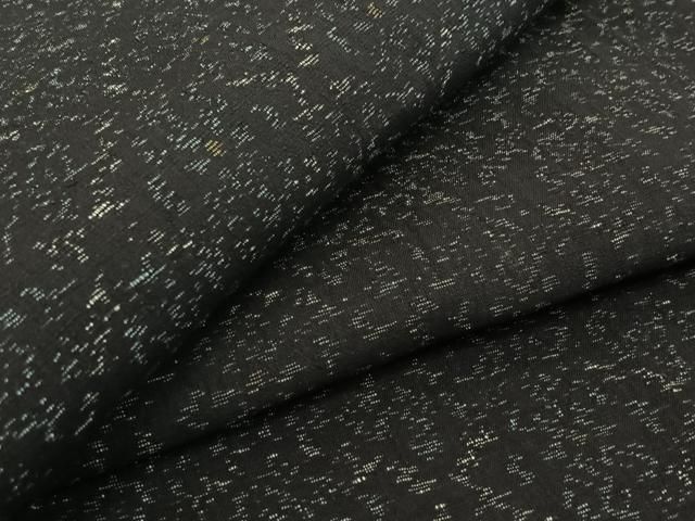 平和屋着物▽結城ちぢみ 単衣 花菱文 正絹 jh