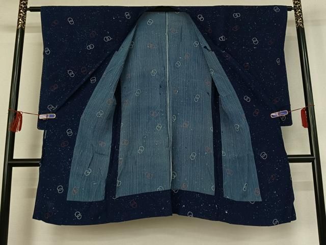 平和屋着物▽道行コート スリーシーズン 春夏秋 塵除け 丸文 正絹 jh