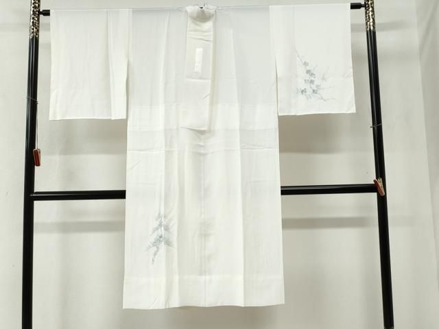平和屋着物●長襦袢 無双仕立て 手描き 松梅文 正絹 ♥ yc