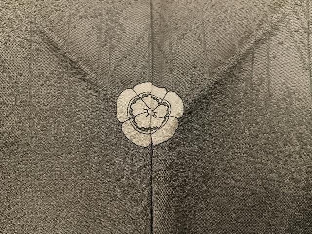  平和屋着物●上質な色無地 樹林地紋 利休色 正絹 ♥ mz 色無地 着物