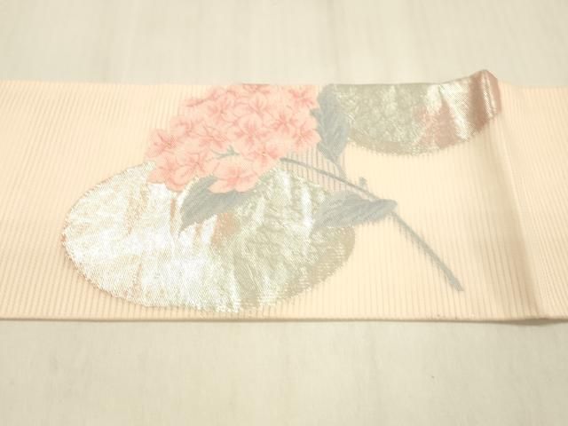  平和屋着物＊夏物 九寸名古屋帯 紫陽花 金銀糸 正絹 cm 名古屋帯 帯