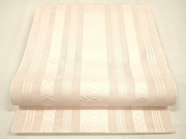 平和屋着物＊夏物 博多織 八寸名古屋帯 献上 虹色 cm