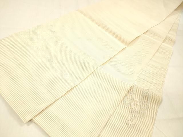 平和屋着物＊夏物 絽綴れ 太鼓柄袋帯 流水文 銀糸 正絹 cm 美脚見え クルーネック