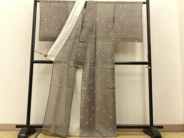 平和屋着物＊夏物 絹芭蕉 夏芭蕉 伝統工芸士 白川貞夫 やじろべえ 証紙