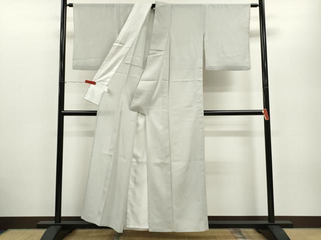 平和屋着物＊夏物 色無地 絽 似せ紫色 洗える着物 ze