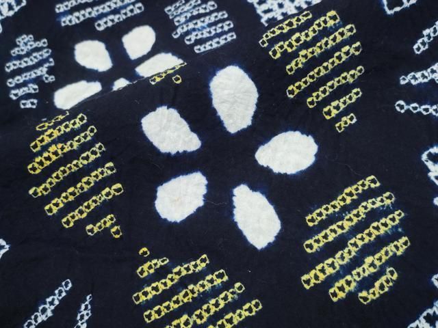  平和屋着物∴夏物 浴衣 有松鳴海絞り 蔦の葉花文 綿 ng 浴衣単品 浴衣