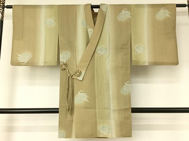 平和屋着物▽道中着 スリーシーズン 春夏秋 塵除け 兎 暈し染め 正絹 jh