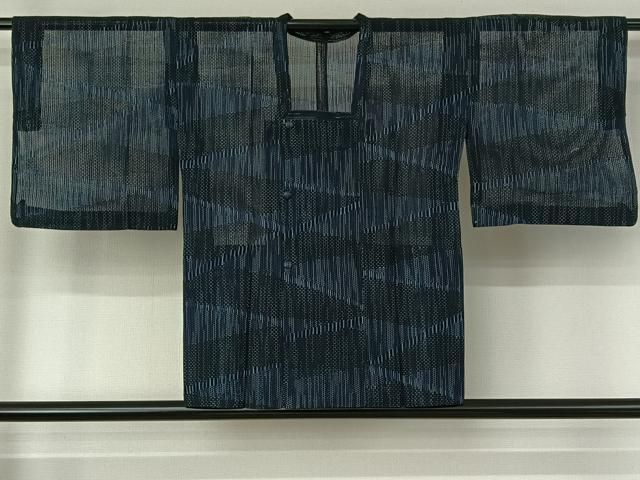 平和屋着物▽道行コート スリーシーズン 春夏秋 塵除け 切嵌文 正絹 jh