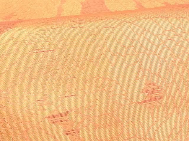  平和屋着物＊夏物 織物一筋名門 織悦 全通柄 本袋帯 鳳凰文 金糸 正絹 cm 袋帯 帯
