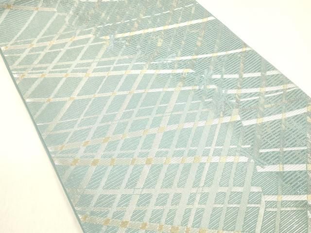 平和屋着物＊夏物 六通柄袋帯 抽象蜻蛉文 金銀糸 正絹 cm