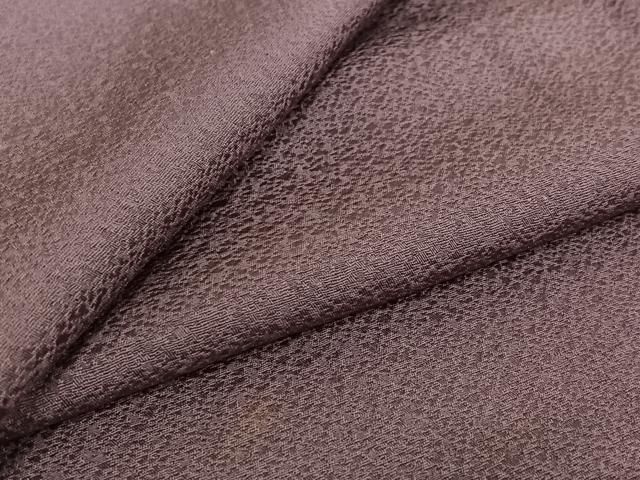 平和屋着物▽上質な色無地 単衣 京紫色 正絹 jh