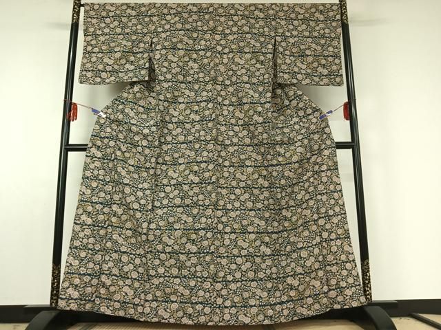 平和屋着物▽小紋 単衣 辻が花 洗える着物 jh