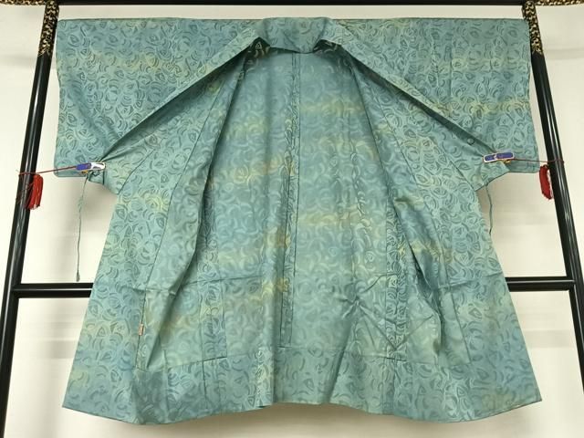 平和屋着物▽道中着 スリーシーズン 春夏秋 塵除け 花尽くし ロング丈 ますいわ屋扱い 正絹 jh