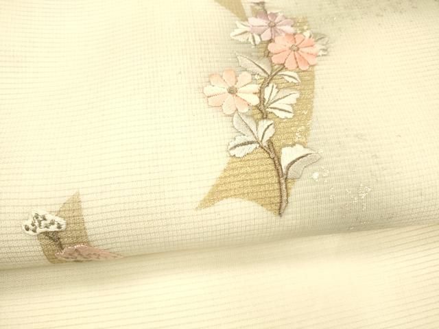 九寸名古屋帯 刺繍