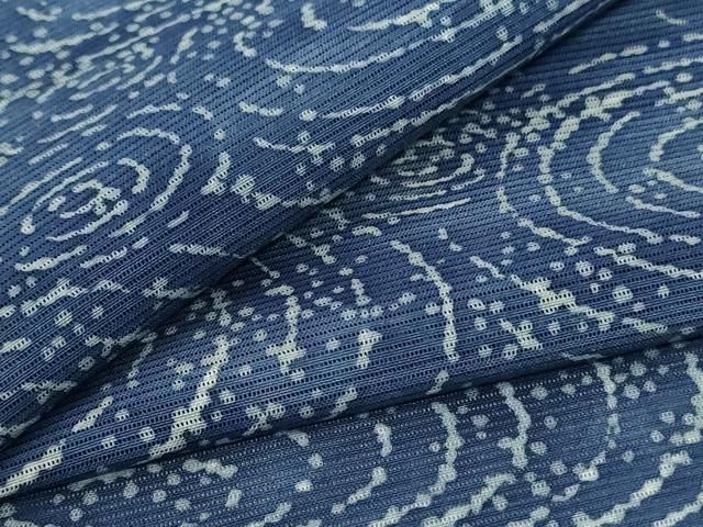平和屋着物＊夏物 小紋 絽 流水文 正絹 jd
