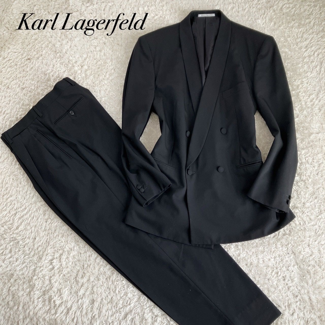 KARL LAGERFELD　スーツ　セットアップ　カール　ラガーフェルド Karl Lagerfeld カールラガーフェルド スーツ セットアップ ダブル