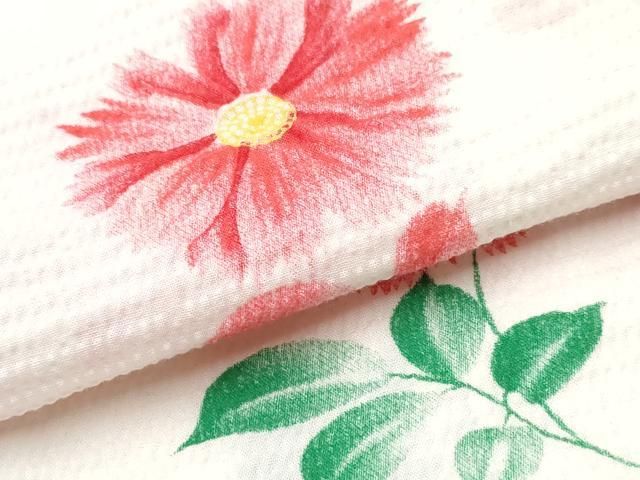  平和屋着物∴夏物 浴衣 子供 女の子 舞花文 綿 ng 浴衣単品 浴衣