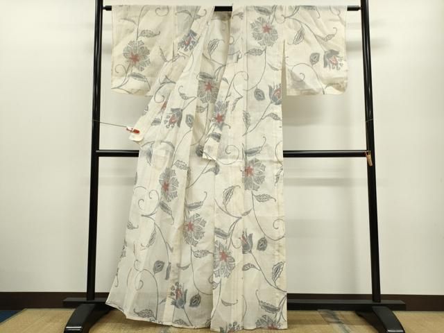 小千谷ちぢみ 更紗花唐草文