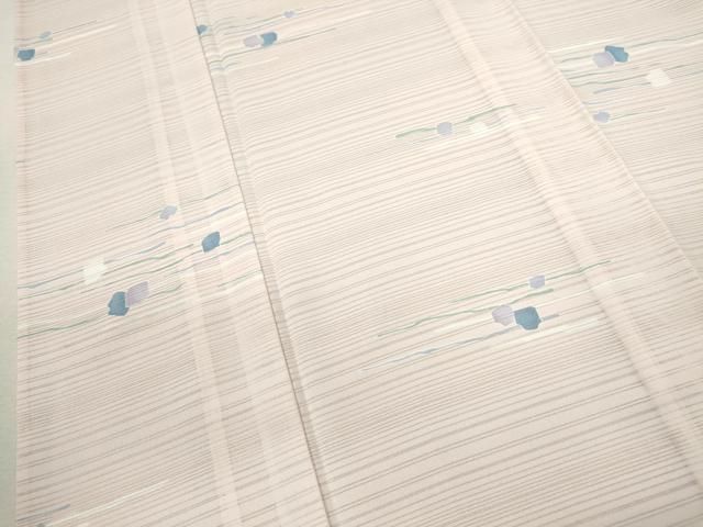  平和屋着物＊夏物 小紋 変わり絽 吉祥文 洗える着物 ♥ ze 小紋 着物