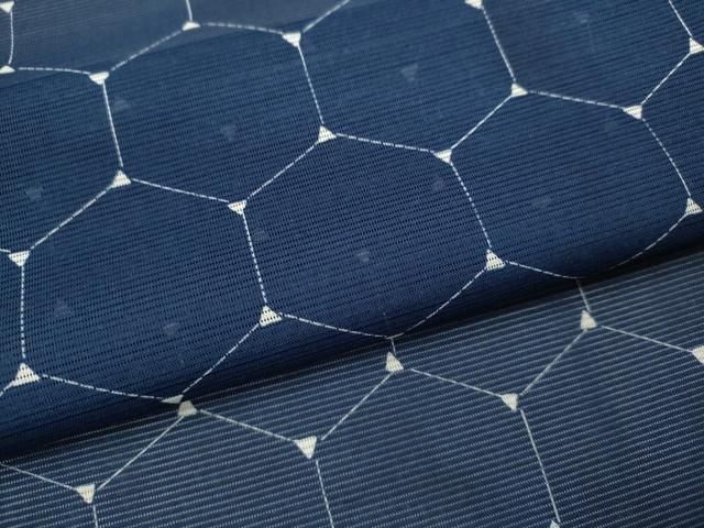  平和屋着物＊夏物 小紋 絽 亀甲文 洗える着物 ze 小紋 着物