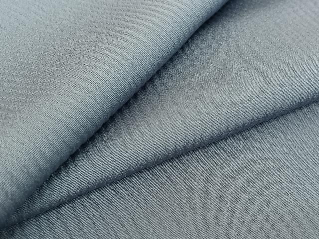 平和屋着物▽上質な色無地 単衣 立涌地紋 青藤色 正絹 jh