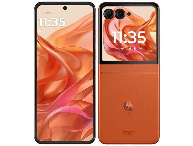 新品・量販版」SIMフリー motorola razr 50 [スプリッツオレンジ] 12GB