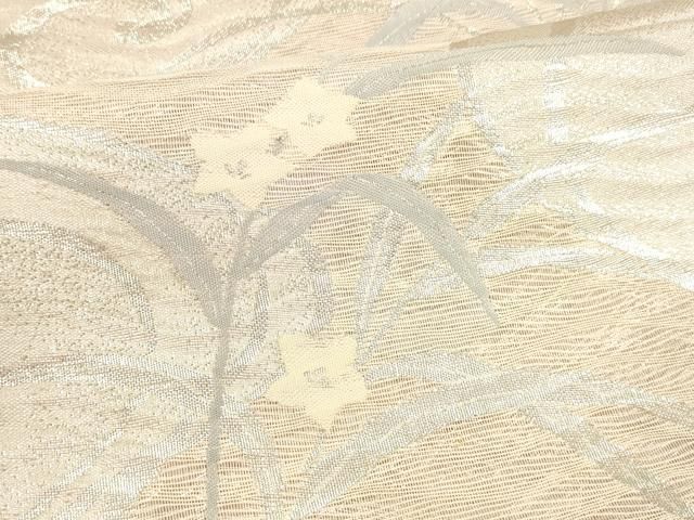 六通柄袋帯 流水花文