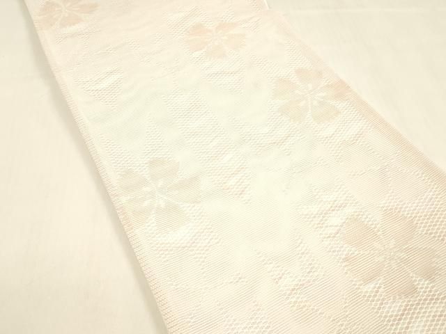 平和屋着物＊夏物 六通柄 京袋帯 舞桜文 cm