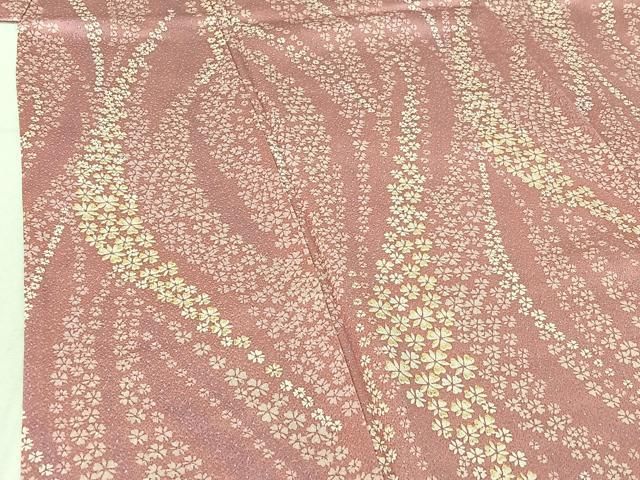 平和屋着物▽上質な小紋　単衣　舞花文　正絹　逸品　AABE5190jh 平和屋着物□上質な小紋 舞花文 蛍暈し 正絹 逸品 DABD6054du : 平和屋