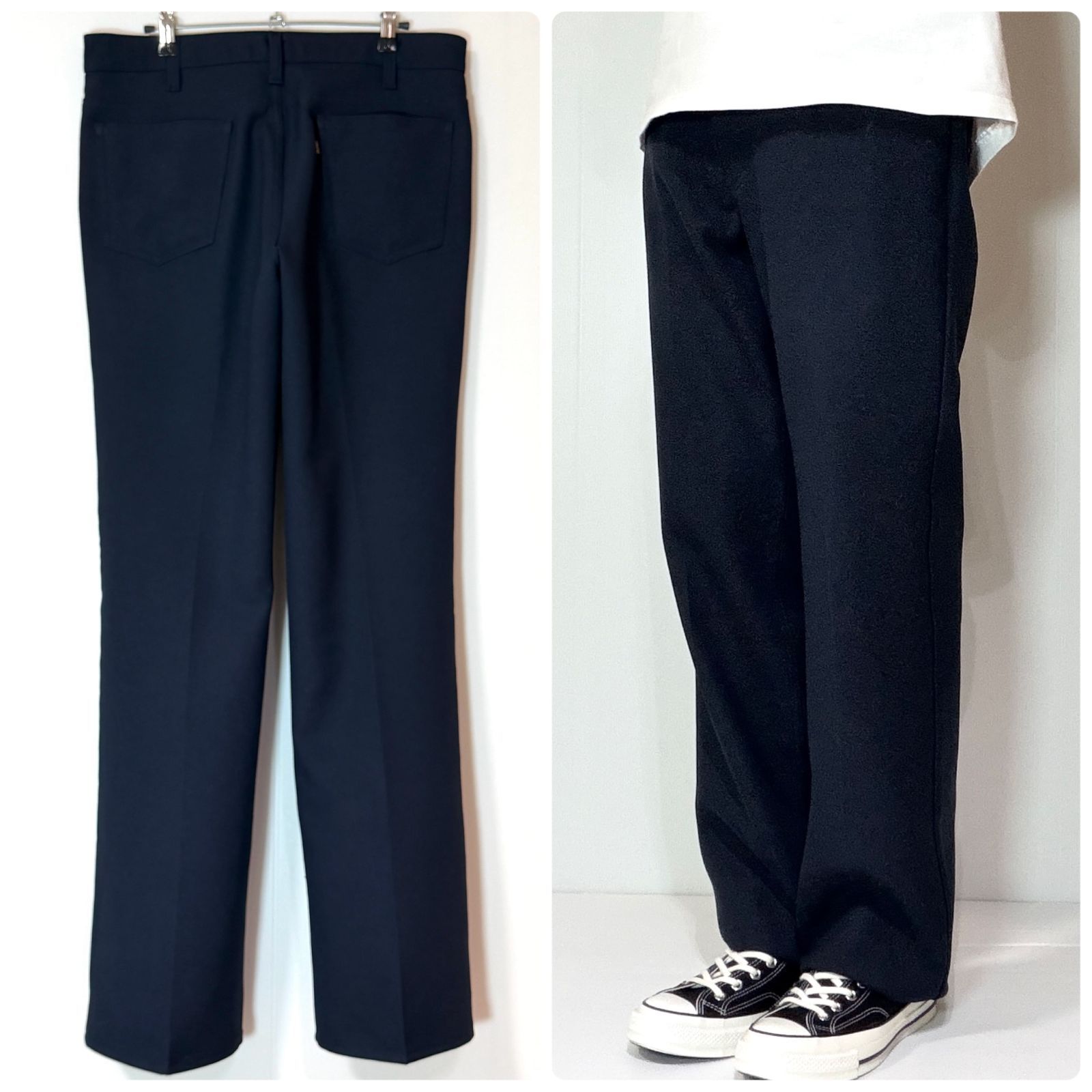 美品 70s USA製 Levi's リーバイス 517 ポリパン アクションスラックス