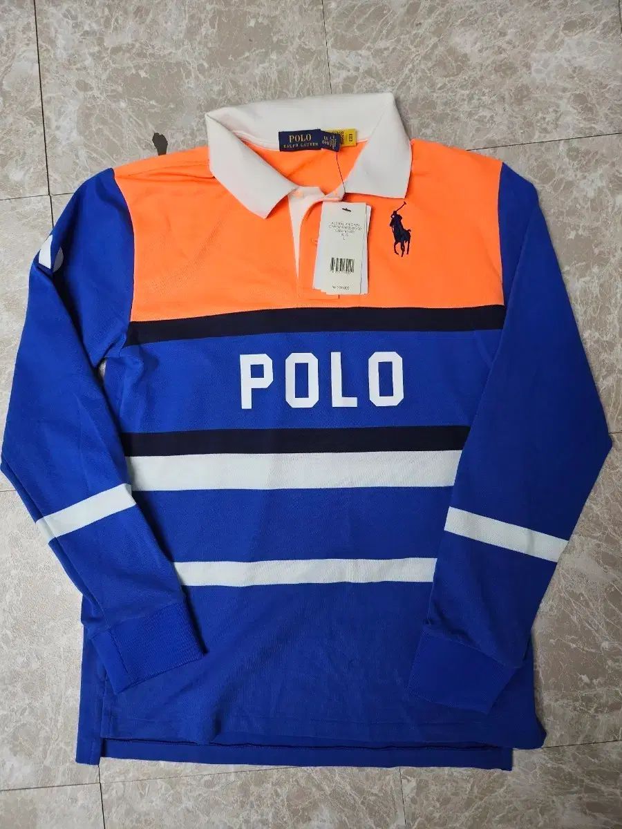 ポロラルフローレン キッズ ラグビーシャツ L